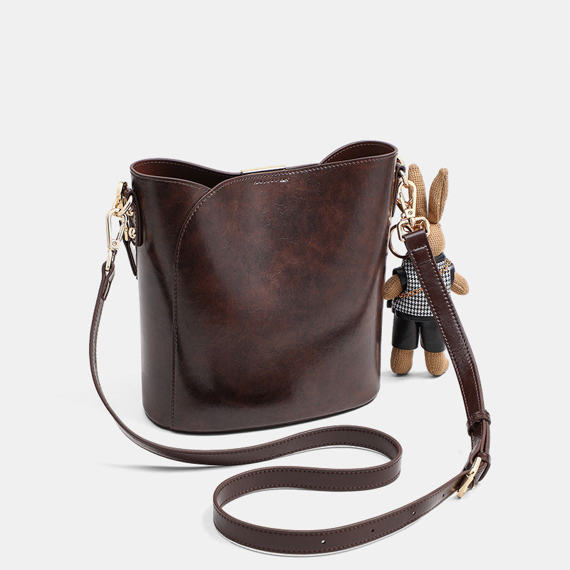 Women's Genuine Leather High Sense Retro Fashion Bags