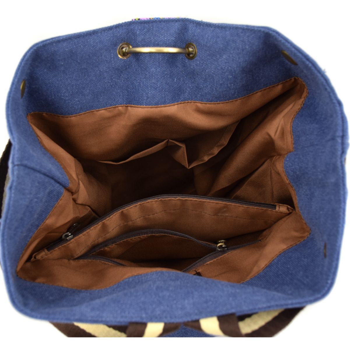 Women's Embroidered Large Capacity Canvas Retro Durable Backpacks