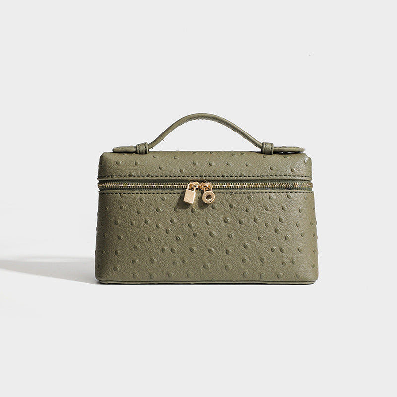 Women's Leather Kelly Box Gold Button Light Shoulder Bags