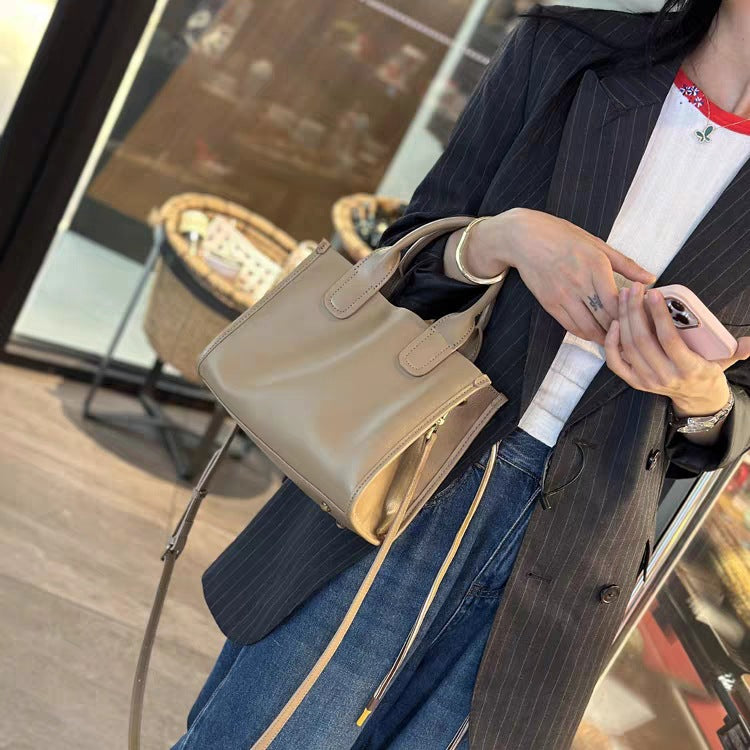 Vegetable Tanning Leather Fashionable Light Luxury Shoulder Bags