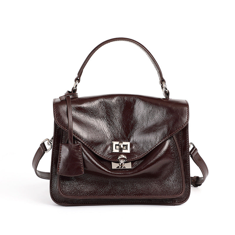 Women's Cowhide Commuter Large Capacity Portable Envelope Crossbody Bags