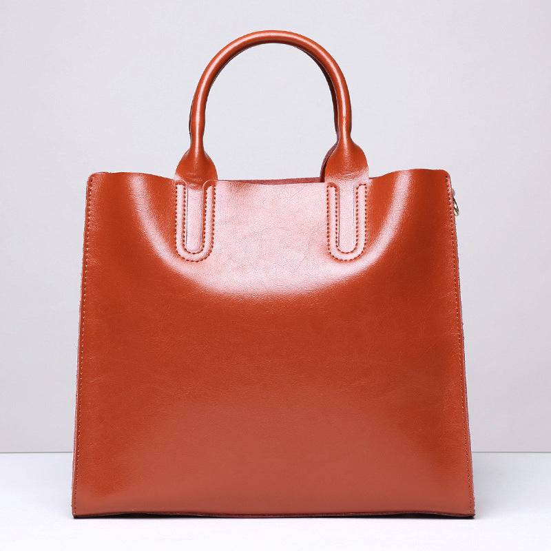 Women's Genuine Leather Big Large Capacity Fashion Shoulder Bags