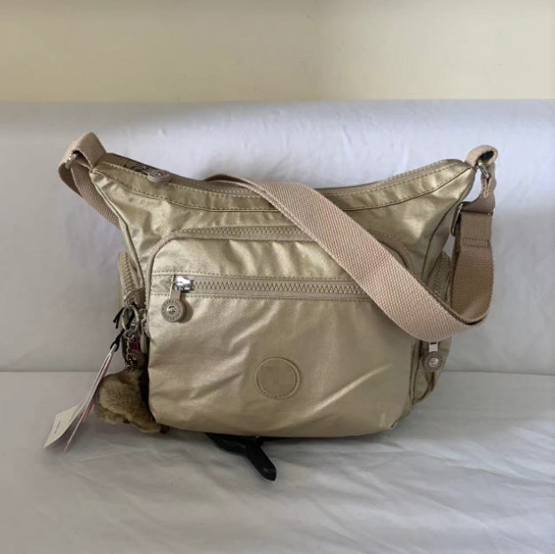 Spring Monkey Mesh Purple Series Nylon Crossbody Bags