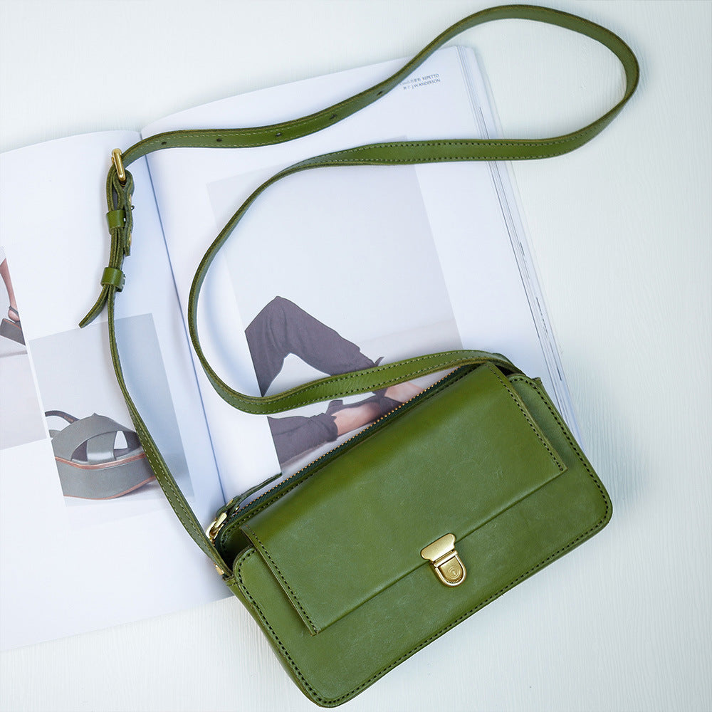 Women's High Texture Simple Fashion Genuine Leather Crossbody Bags