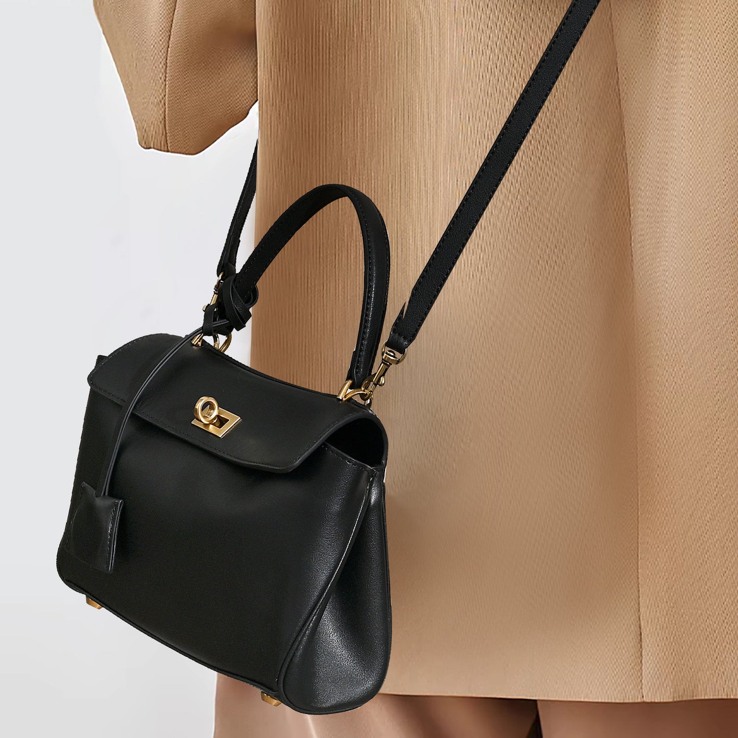 Women's Mini First Layer Cowhide High Sense Simple Handbags