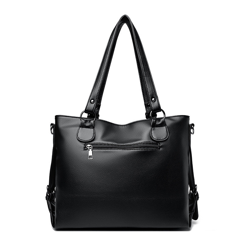 Casual Classy Women's Leather Underarm Large Bags