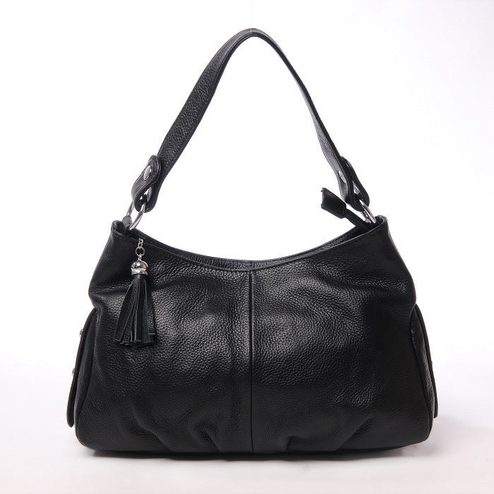 Women's Unique Underarm Cowhide Fashion Leather Shoulder Bags