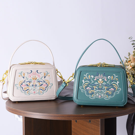 Women's Chinese Style Portable High Sense Crossbody Bags
