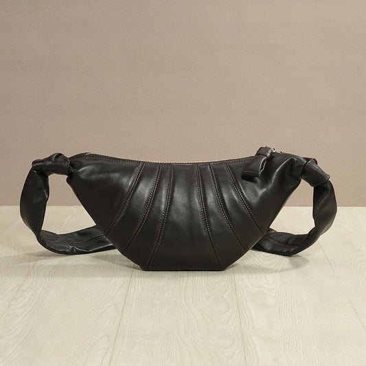 Sheepskin Upgraded Leather Croissant Can Be Crossbody Bags
