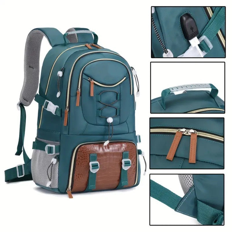Classy Large Capacity Carpetbag Hiking Oxford Backpacks