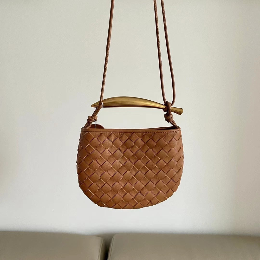 Women's Trendy Braided Leather Female Sardine For Crossbody Bags