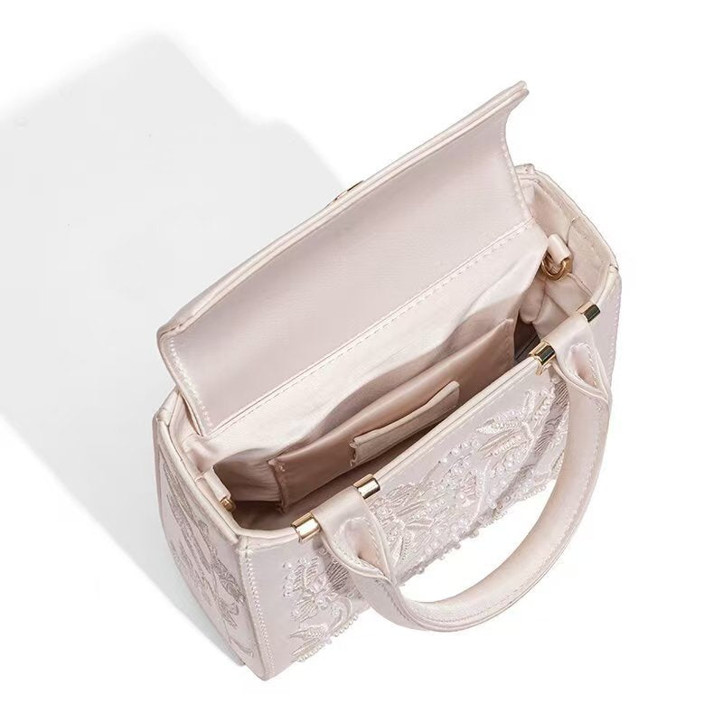 Women's Fashionable Elegant Noble Luxury Lace Flower Shoulder Bags