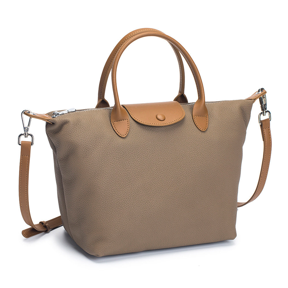 Women's Genuine Leather Large Capacity Fashion Dumpling Crossbody Bags