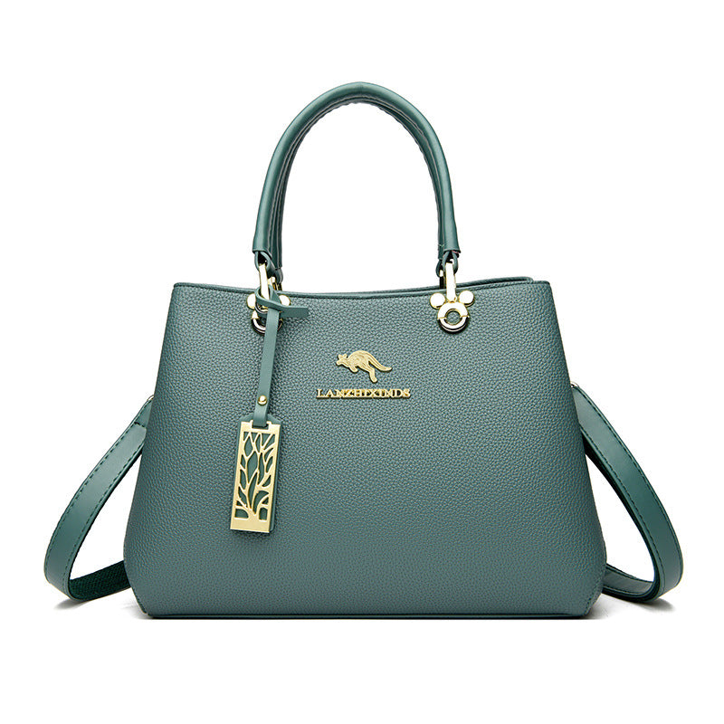 Women's Elegant Mother Grandma Soft Leather Large Bags