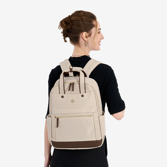 Women's & Men's & Simple Commuter Computer Canvas Large Backpacks