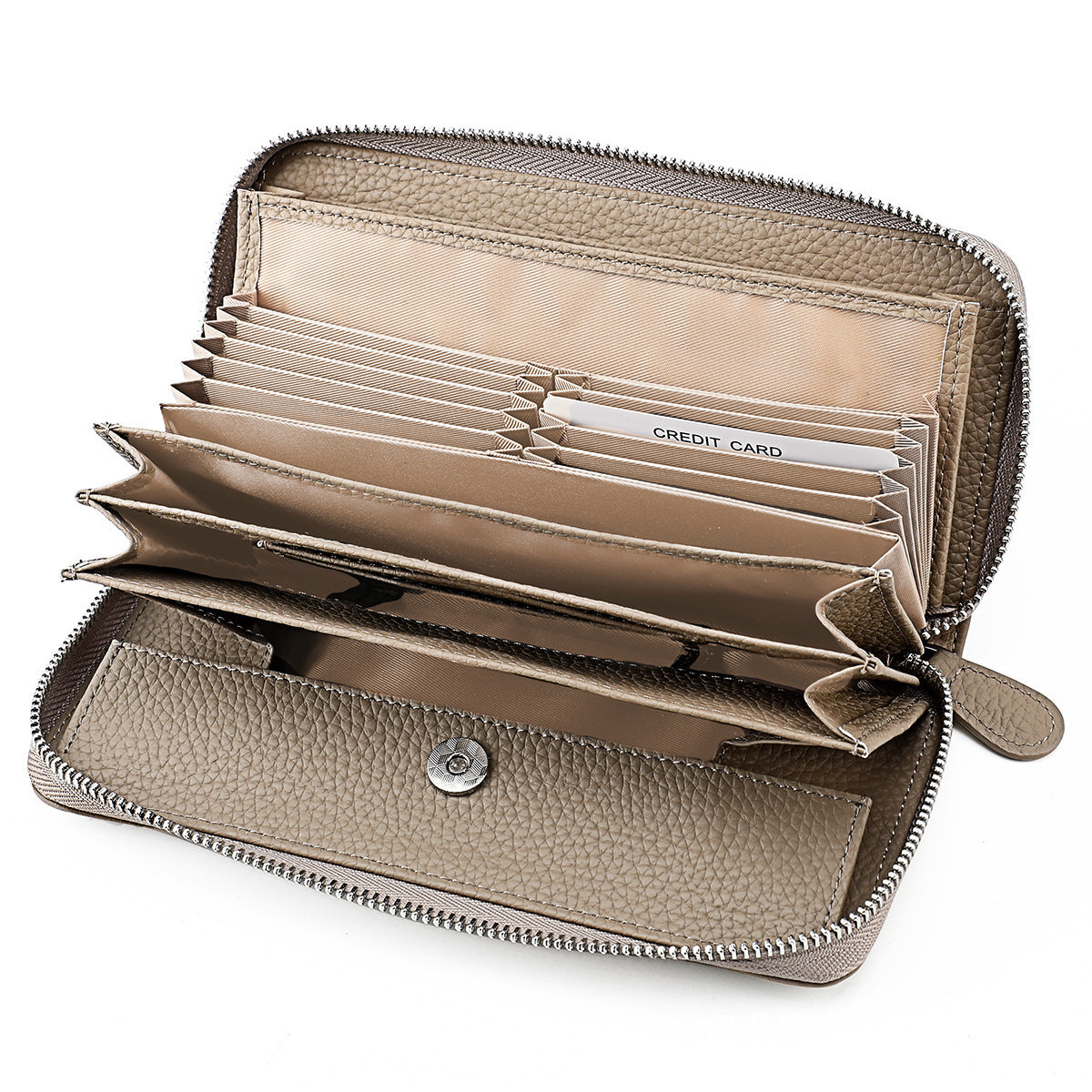 Women's & Men's & Leather High-grade Long Multiple Slots Ladies Wallets