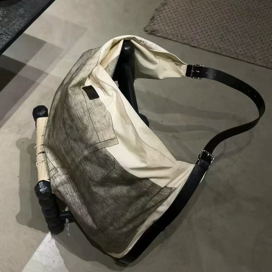 Women's Joint Artist Leisure Printed Canvas Large Crossbody Bags