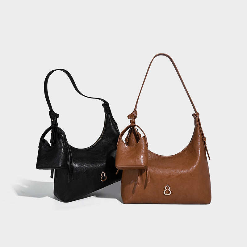 Women's Selenodont Retro Easy Matching High Sense Niche Shoulder Bags