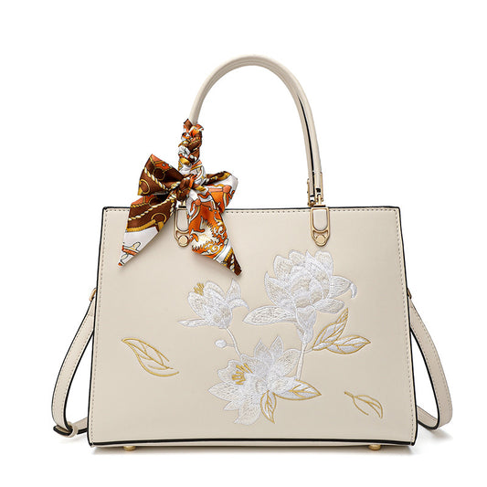 Women's Embroidered Mother Red Wedding Gift For Shoulder Bags