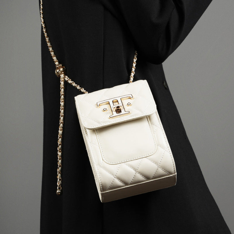 Women's First Layer Leather Genuine Chain High Crossbody Bags