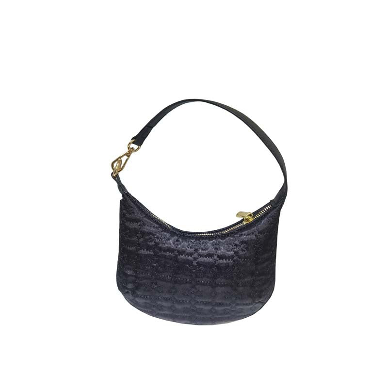 Rich Mini Portable Niche Satin Crescent Handbags