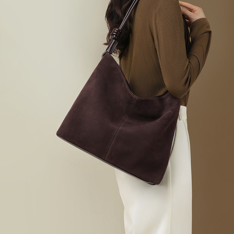 Women's Genuine Leather Large Capacity Underarm Tote Bags