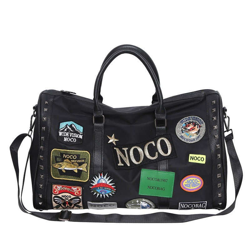 Women's & Men's & Cool Personality Labeling Badge Large Shoulder Bags