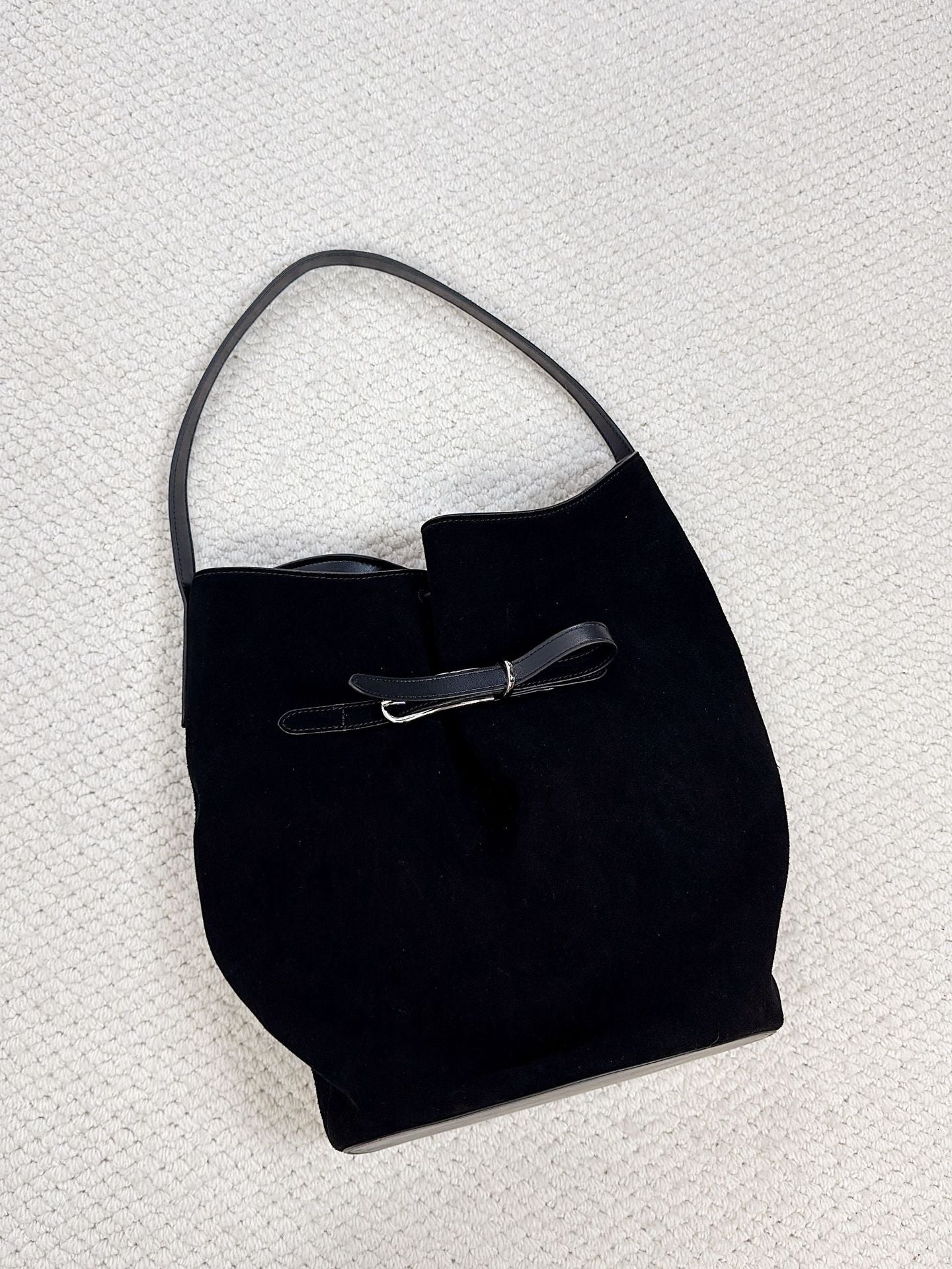 Layer Frosted Cowhide Underarm Large Capacity Commuter Portable Shoulder Bags