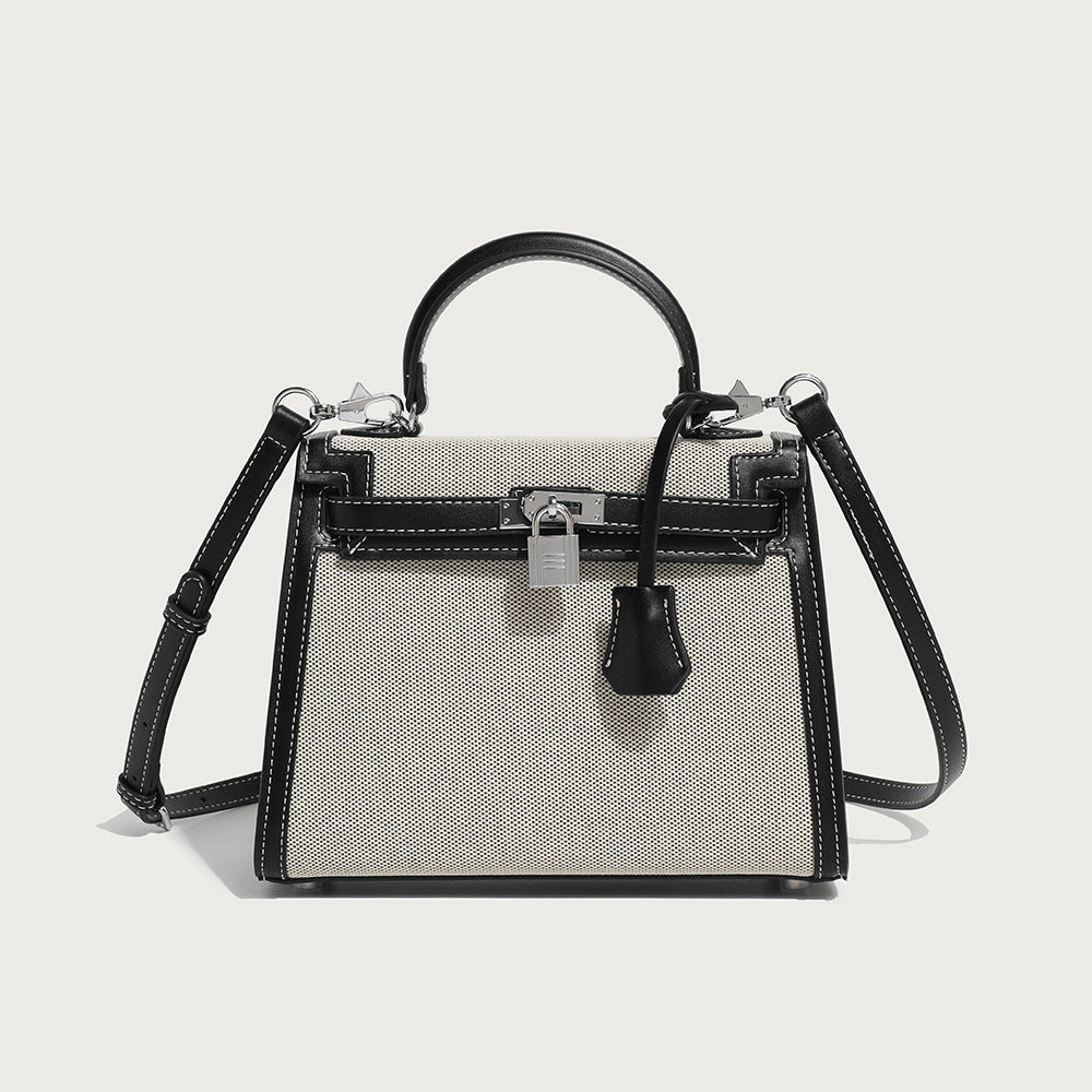 Women's Classic Stitching Canvas Second Generation Kelly Handbags