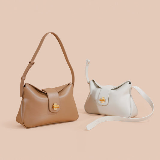 Women's Underarm Texture High-grade Leather Large Capacity Commuter Armpit Bags