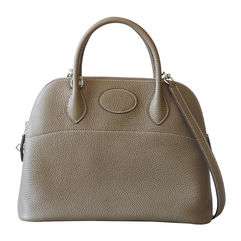 Women's Shell First Layer Cowhide Half Wax Line Crossbody Bags