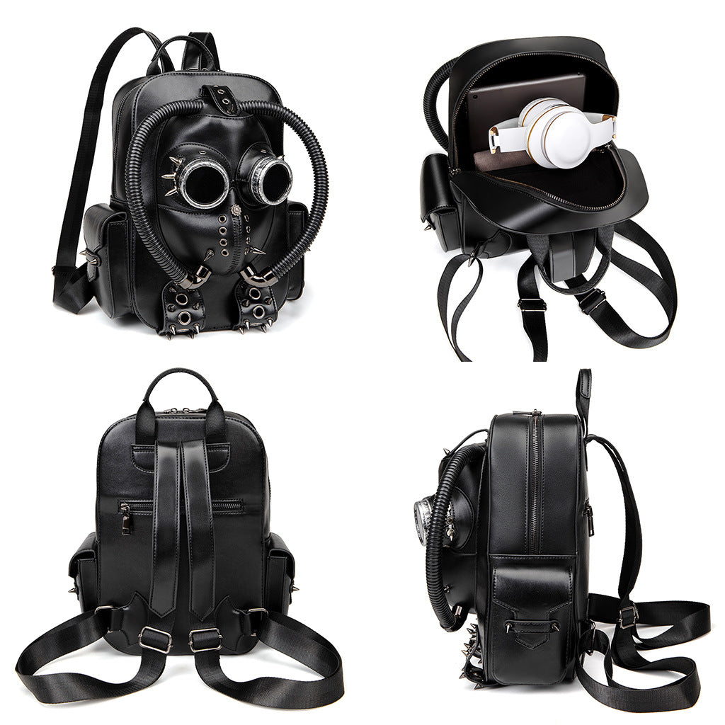 Women's Style Medieval Plague Theme Skull Backpacks