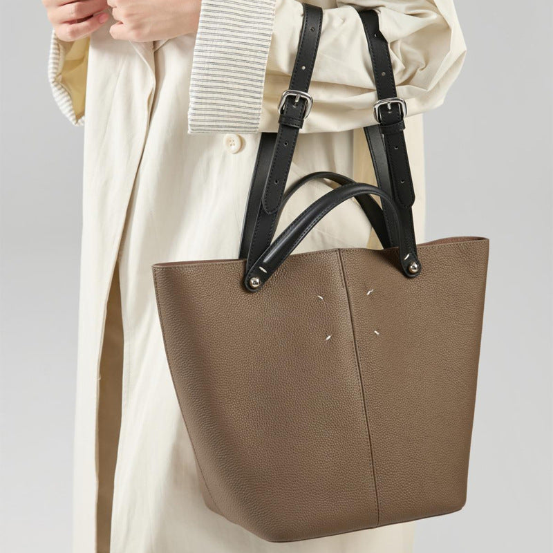 Women's Layer Cowhide One Large Capacity Commuter Shoulder Bags