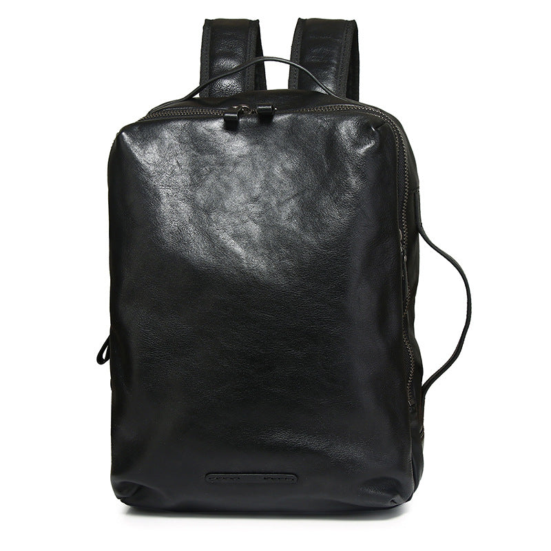 Men's Genuine Leather Vintage Cowhide Personalized Trendy Backpacks