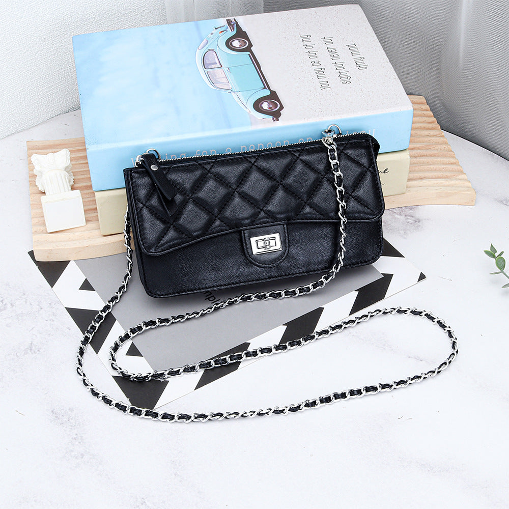 Classic Style Diamond Chain Pouch Fashion Crossbody Bags