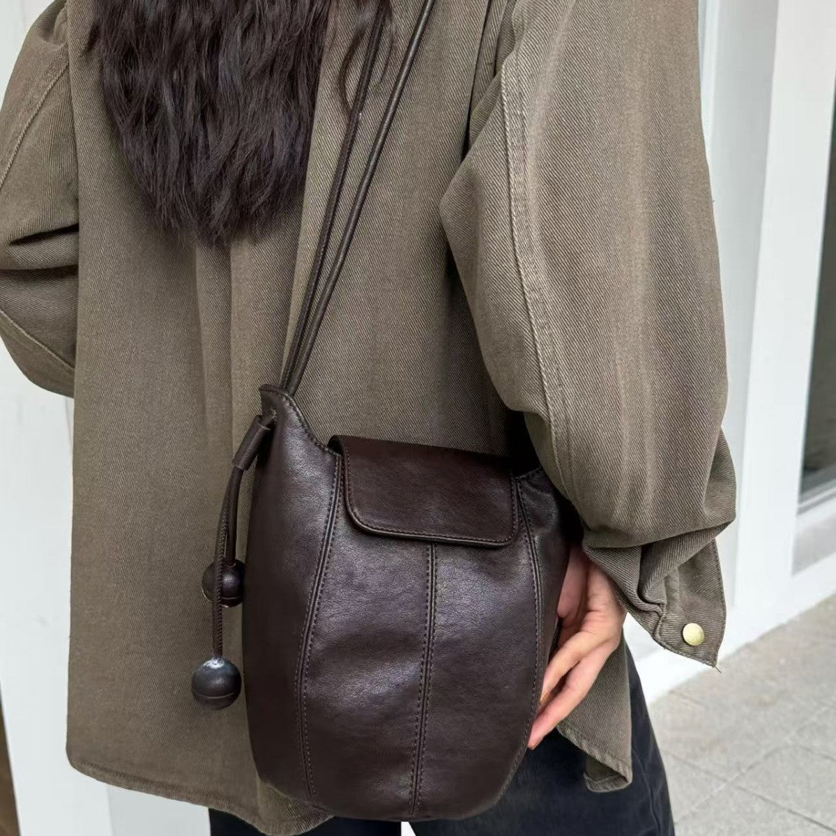 Niche Pumpkin Personalized Genuine Large Capacity Handbags