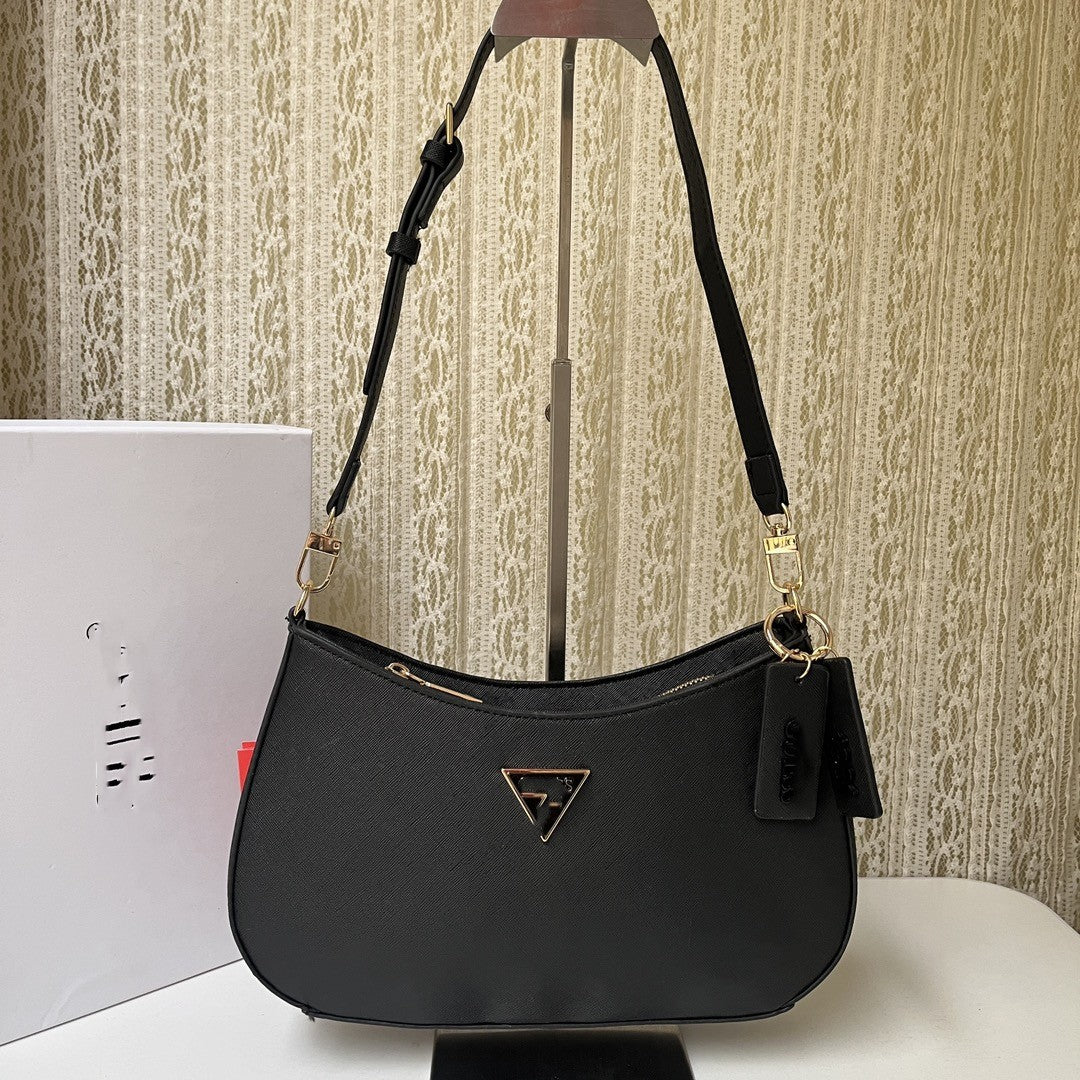 Women's Fashion Simple Printing Solid Color Ornaments Shoulder Bags