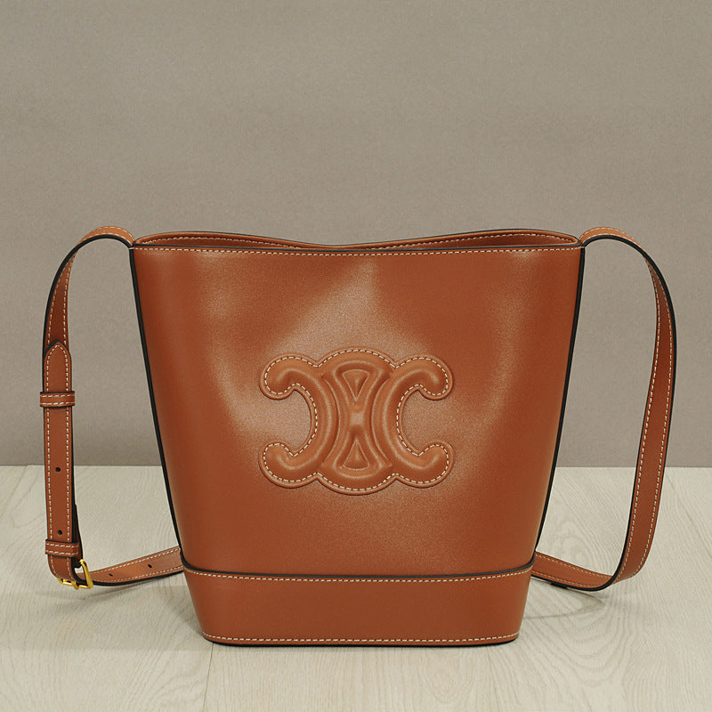 Arc Leather Niche Retro Large Capacity Crossbody Bags