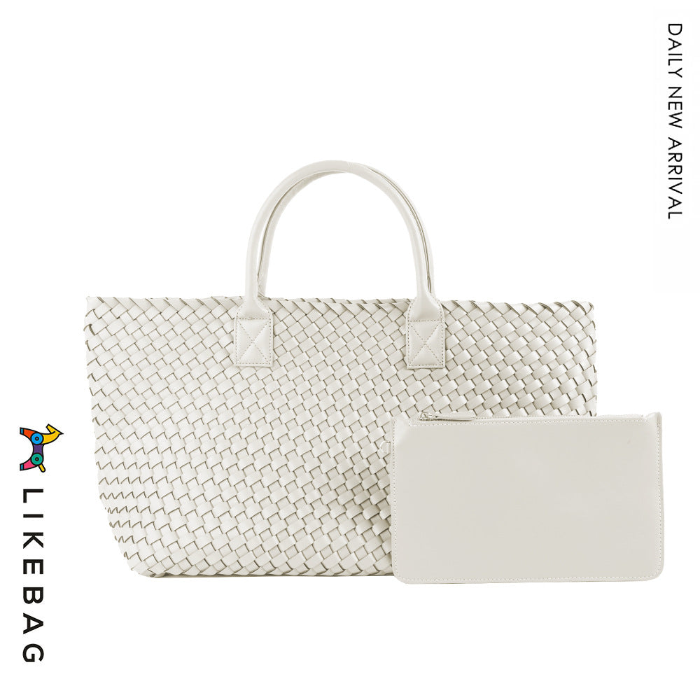 Women's Handmade Woven Simple Large Capacity Combination Shoulder Bags