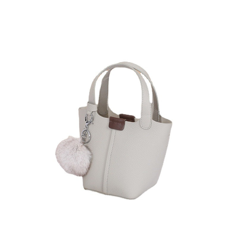 Women's Cowhide Light Luxury Genuine Leather Large Handbags