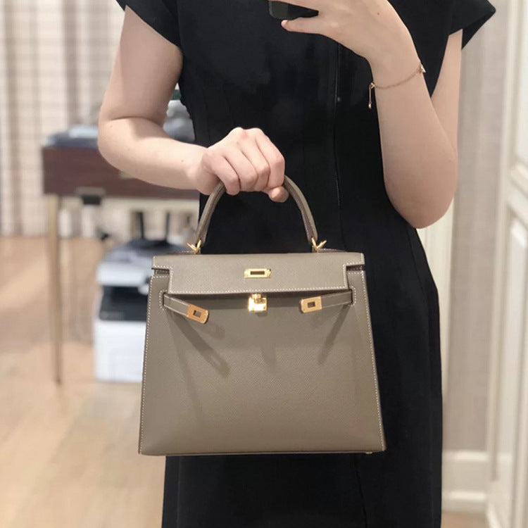 Cowhide Kelly Second Generation Trendy High Sense Genuine Bags