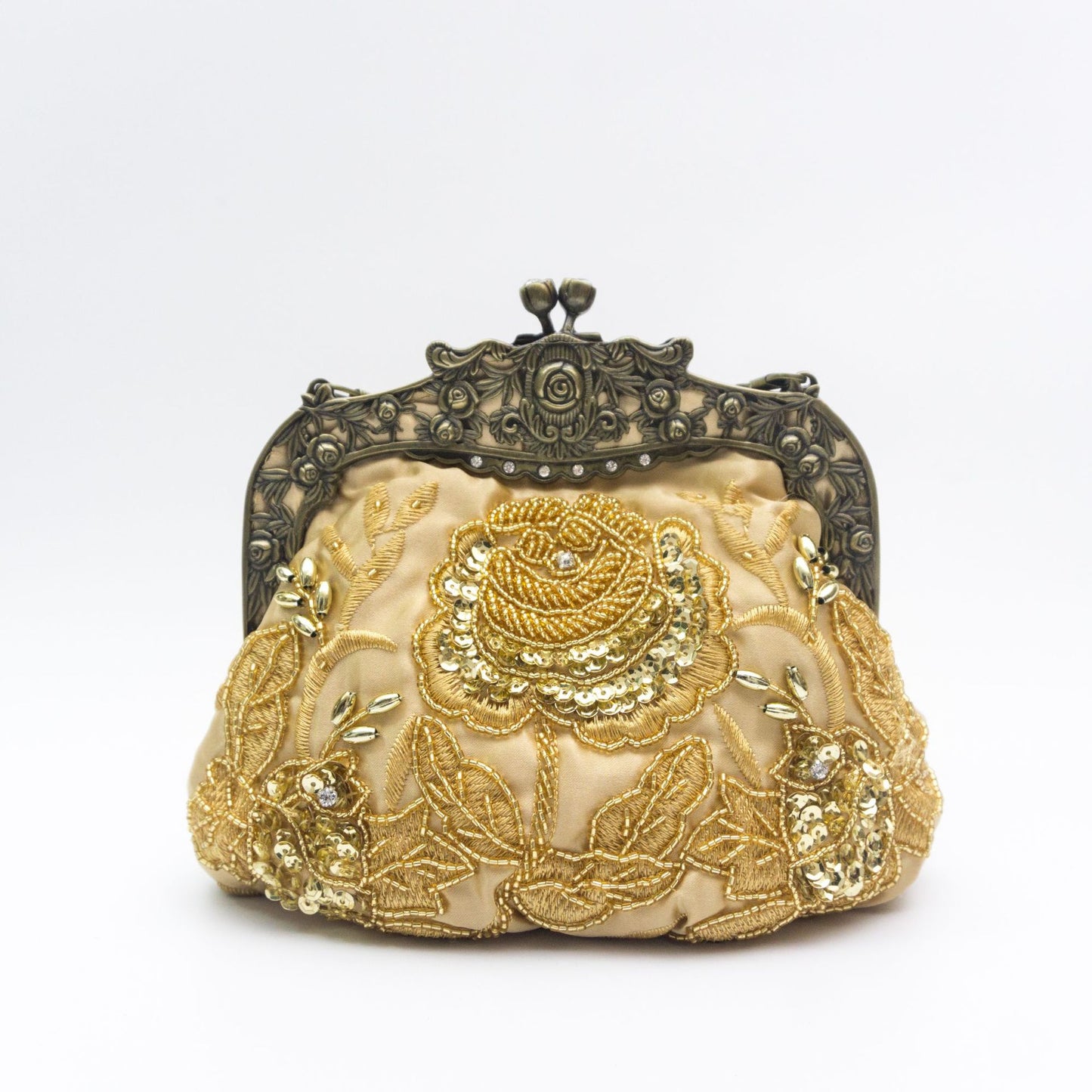 Kai Handmade Pearl Embroidery Flowers Dinner Evening Bags