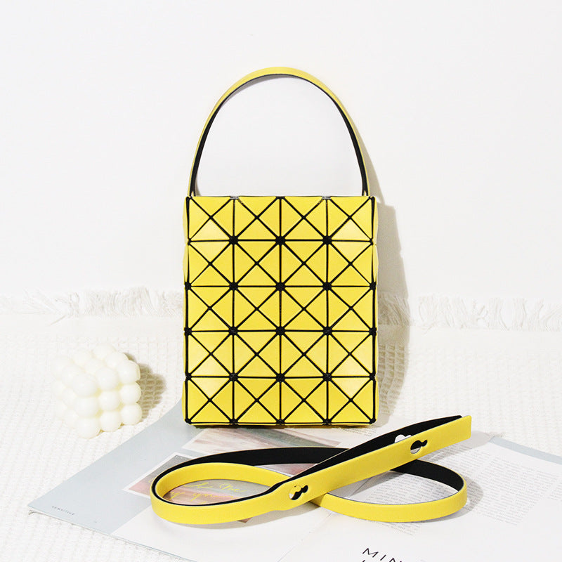 Box Geometric Diamond Pattern Portable Fashion Crossbody Bags