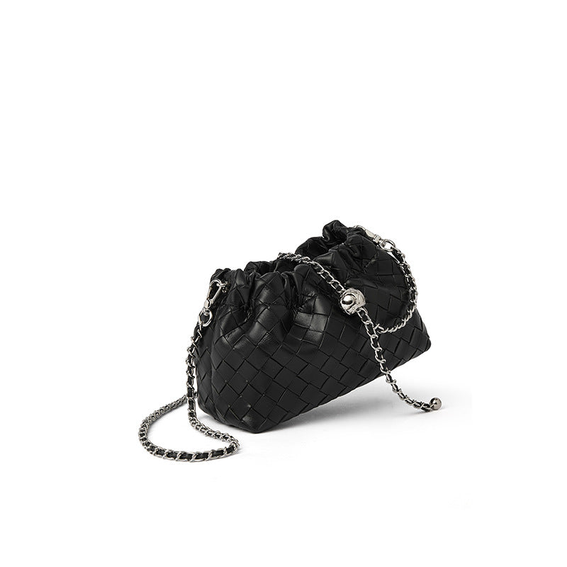 Chain Woven Pattern Classic Style First Crossbody Bags