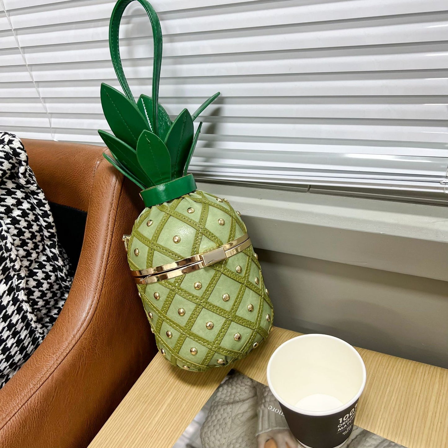 Pineapple Style Fresh Literature Art Rivet Bags