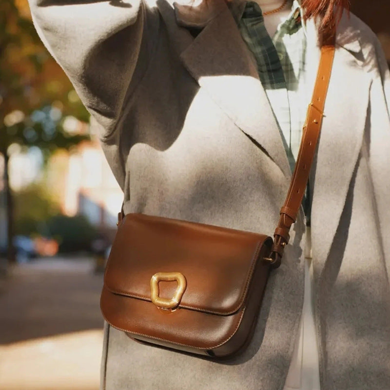 Durable Vintage Reset Series Cowhide Retro Crossbody Bags