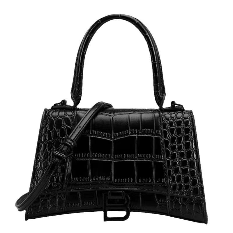Women's Popular High-grade French Minority Hourglass Portable Crossbody Bags