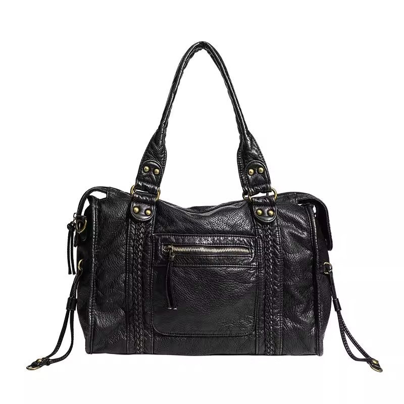 Attractive Casual Women's French Retro Motorcycle Shoulder Bags