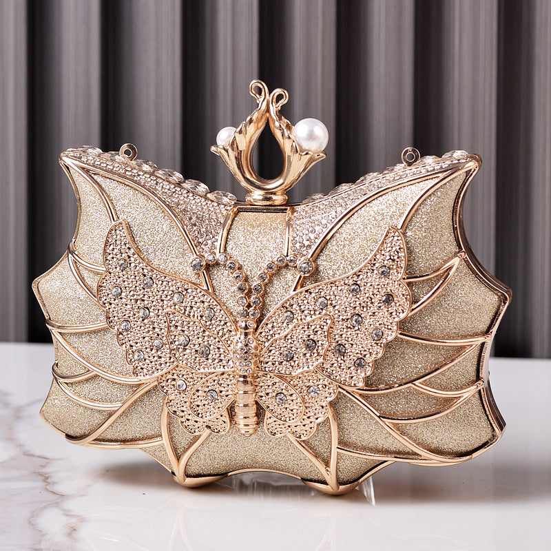 Women's Fashion Luxury Dinner Hollow Butterfly Party Evening Bags
