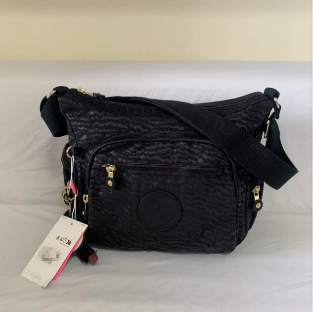 Spring Monkey Mesh Purple Series Nylon Crossbody Bags